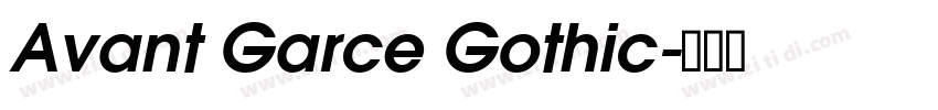 Avant Garce Gothic字体转换